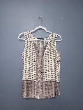 Rose & Olive • White Printed TankTop